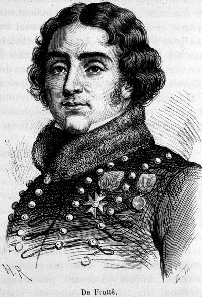 Portrait de Marie Pierre Louis, Comte De Frotté (1755-1800), chef de la chouannerie normande, fusillé par Bonaparte - Unknown artist