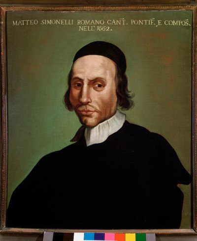 Portrait de Matteo Simonelli (1618-1696) compositeur italien - Unknown artist