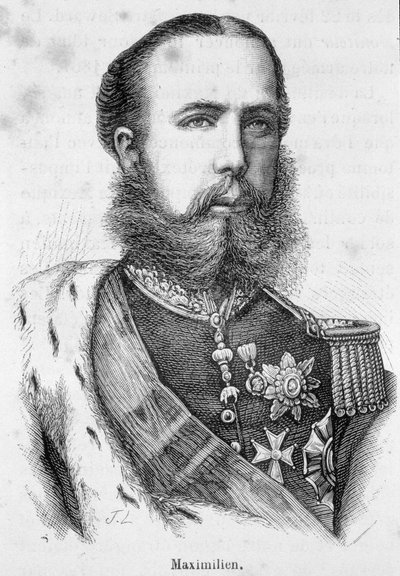 Portrait de Maximilien Ier du Mexique ou Ferdinand Maximilien Joseph, prince impérial et archiduc d