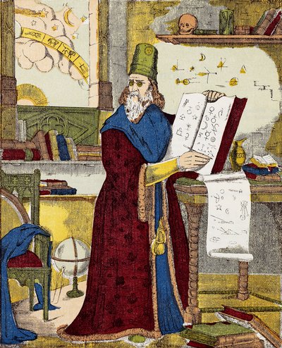 Portrait de Michel de Notre Dame (Nostradamus) astrologue français - Gravure - Unknown artist