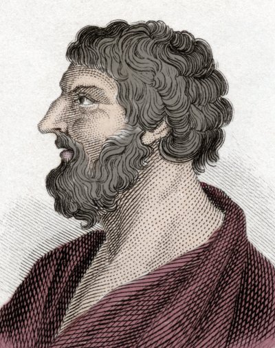Portrait de Pittacos de Mytilène homme d
