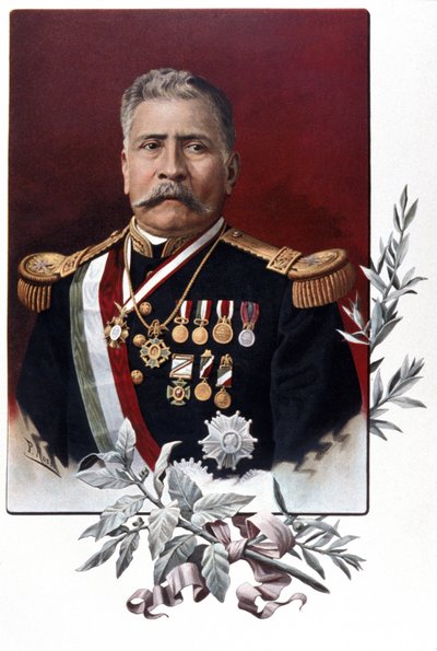 Portrait de Porfirio Diaz, général et homme d