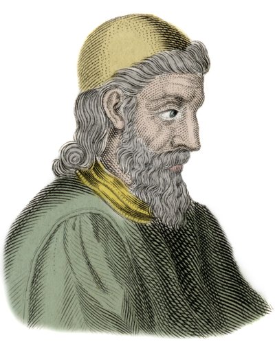 Portrait de Saint Bède le Vénérable (Beda Venerabilis) (672-735) Moine et Docteur de l