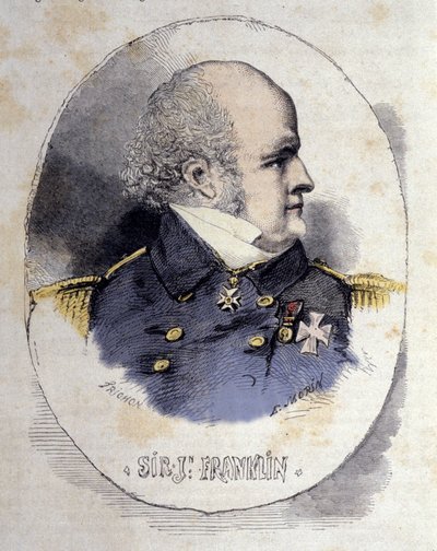 Portrait de Sir John Franklin (1786-1847) officier de marine et explorateur britannique - Unknown artist