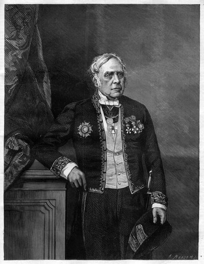 Portrait du compositeur anglais Daniel François Esprit Auber (Daniel-François-Esprit) (1782-1871) - Unknown artist
