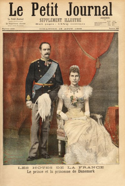 Portraits du prince et de la princesse du Danemark, Frederik VIII (Frédéric VIII de Danemark) - Unknown artist