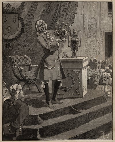 Poterie : Pierre Joseph Macquer (1718-1784) présentant à l