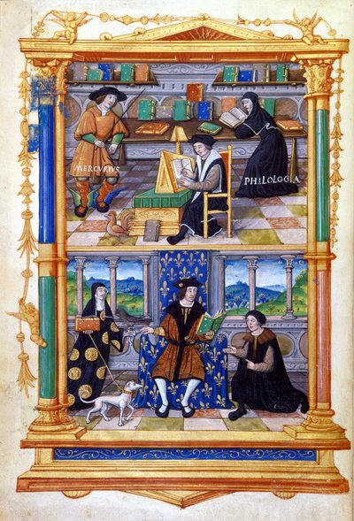Prince apprenant la physique, la philologie, la religion et l