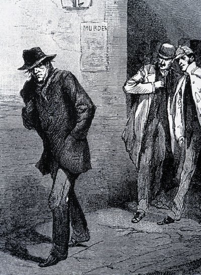 Atmosphère de psychose la nuit dans les rues de Londres (due aux meurtres de Jack l