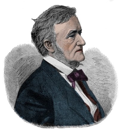 RICHARD WAGNER (1813-1883) compositeur allemand - gravure - Unknown artist
