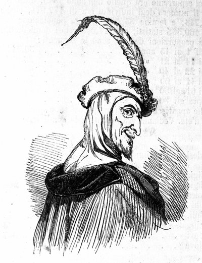 Représentation de Méphistophélès (Mephisto), personnage de la légende de Faust. Gravure du XIXe siècle - Unknown artist