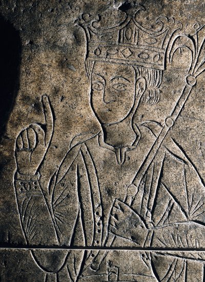 Représentation de Sanchez II Garcia (1010-1029), Comte de Castille. Bas-relief sculpté sur la tombe du Monastère de San Salvador, à Ona (Espagne). - Unknown artist