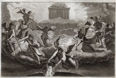 Bible de Royaumont, Nouveau Testament : Sept anges sonnant les trompettes de l