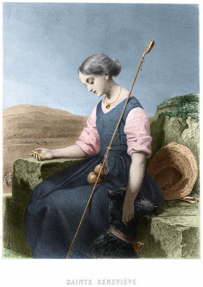 Sainte Geneviève, patronne de Paris - Unknown artist