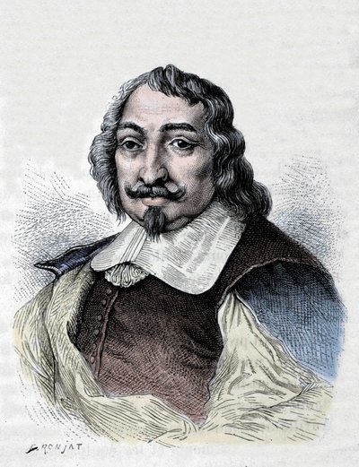 Samuel de Champlain, explorateur et colonisateur français (1567-1635). Colonisateur du Canada. Gravure de 1830 d