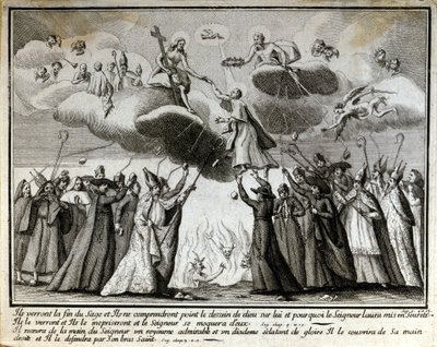 Vignette satirique contre le jansénisme. - Unknown artist