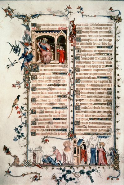 Saul menaçant David, Caïn tuant Abel, Allégories de l