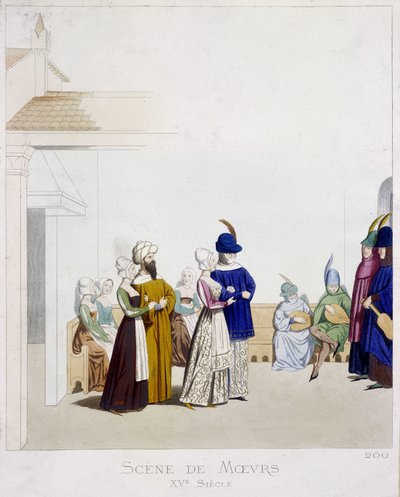 Scène de mœurs : Scène de carnaval - d