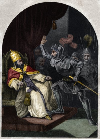 Sciarra Colonna giflant le pape Boniface VIII - Unknown artist