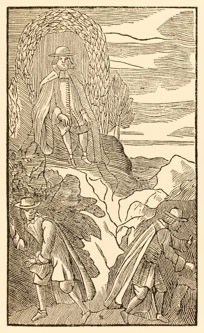 Doivent-ils qui commencent mal finir correctement? de The Pilgrims Progress From This World, To That Which Is To Come par John Bunyan (1628-1688) Le chrétien grimpe la colline de la difficulté en connaissant le bon chemin - Unknown
