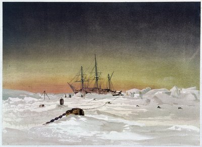 Navire dans la glace - dans « Les rivages de la mer polaire, récit d