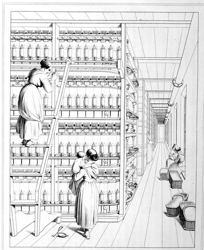 Filature de la soie par la méthode Keller. - Unknown artist
