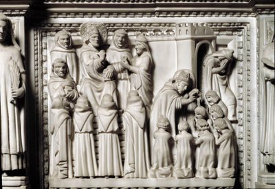 Arche de Saint Augustin avec les reliques du saint (détail) - Unknown artist