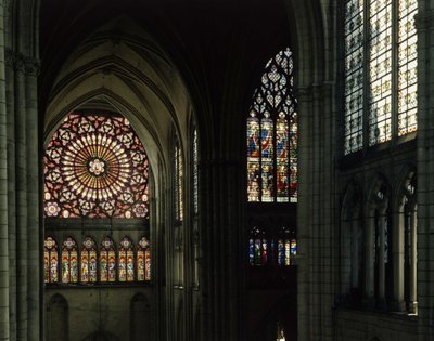 Vitraux et rosace de la cathédrale de Troyes - Unknown artist