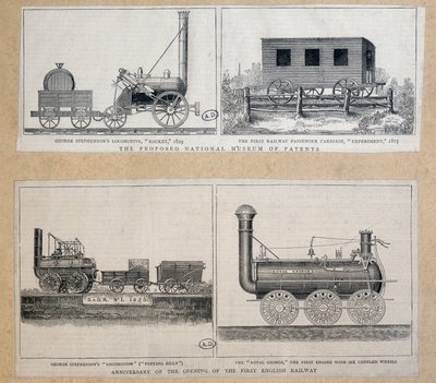 Locomotive « Rocket » de Stephenson - Unknown artist