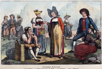 Costumes suisses - Unknown artist