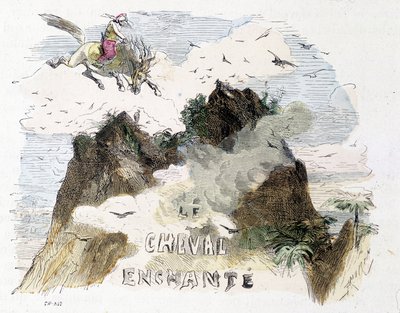 Conte: Le Cheval Enchanté - dans "Mille et Une Nuits", éd. Emile Guérin, raconté par Md Bondet, Paris - Unknown artist