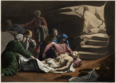 Le tombeau du Christ. Gravure anonyme du milieu du 19ème siècle - Unknown artist