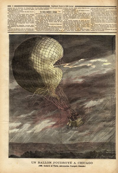 Le ballon captif des Messieurs Godard et Panis, victime d