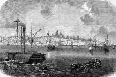 La ville de Montevideo en Uruguay en 1864 - Unknown artist