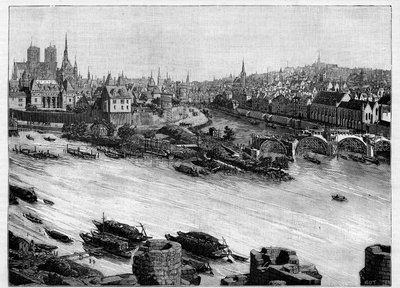 La construction du Pont Neuf à Paris passant par la place du Vert-Galant à la pointe de l