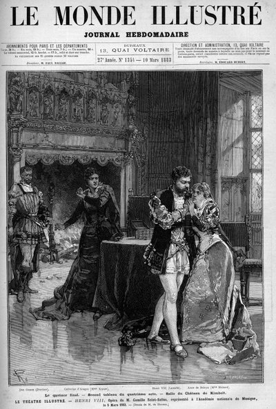 Le dernier quatuor, le deuxième tableau du quatrième acte qui se déroule dans la salle du château de Kimbolt. Scène de l