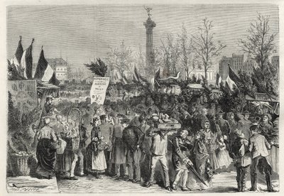La foire au jambon au boulevard Bourdon à Paris (Place de la Bastille) - 1868 - Unknown artist