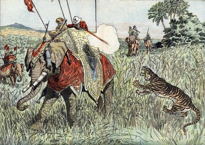 Le voyage du prince de Galles (alors Édouard VIII puis duc de Windsor) (1894-1972), vers les Indes britanniques, représenté ici lors d