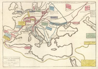 Transmigrations des tribus barbares qui ont envahi l