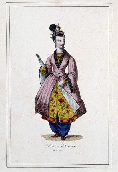 Une Chinoise - dans «Les peuples de la terre» par Père Paul Jonhanneaud, Librairie des Bons livres - Unknown artist
