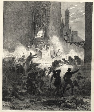 Soulèvement des républicains en Catalogne : combats à Barcelone dans la nuit du 25 au 26 septembre 1869 - Sexenio Democrático (six ans démocratiques) - L