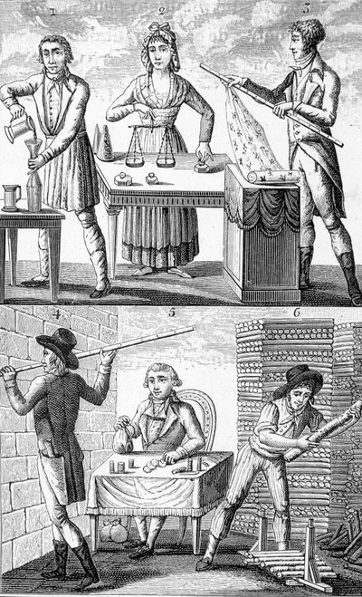 Utilisation de nouveaux poids et mesures en 1795 - Unknown artist