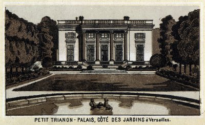 Vue du Petit Trianon dans les jardins de Versailles. - Unknown artist