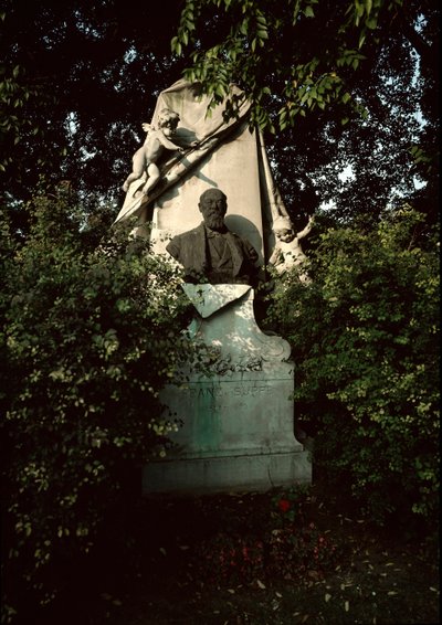 Vue de la tombe du compositeur autrichien Franz von Suppe (1819-1895) - Unknown artist