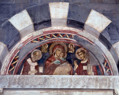 Vierge entre saint Nicolas et saint Laurent - Unknown artist