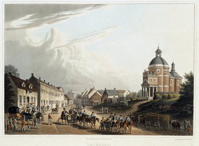 Waterloo : convoi de canons français de retour du front, 24 juillet - Unknown artist