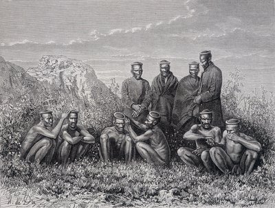Cafres Zoulous (tribu Ring-Kop) - Unknown artist