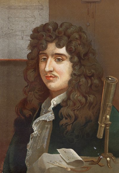 Portrait de Christiaan Huygens, physicien et mathématicien néerlandais (1629 à 1695) d