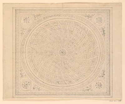 Dessin, conception du plafond, 1815-22 - Unknown artistUnknown artist