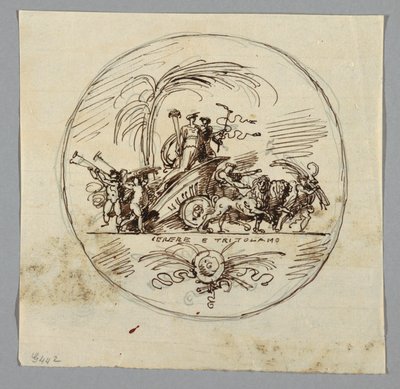 Dessin, Cérès et Triptolème, 1800-1820 - Unknown artistUnknown artist